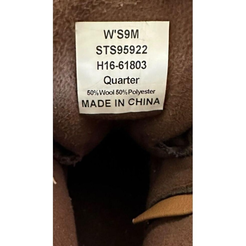 Sperry Womens Saltwater Brown Plaid‎ Duck Boot Waterproof Outdoor Size 9 - Picture 7 of 9